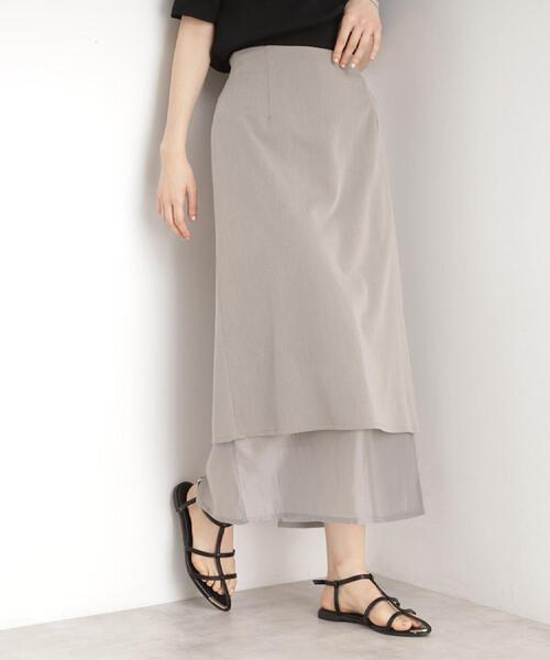 THE SHOP TK スカート 裾シアーナロースカート「洗える」 : ZOZOTOWN