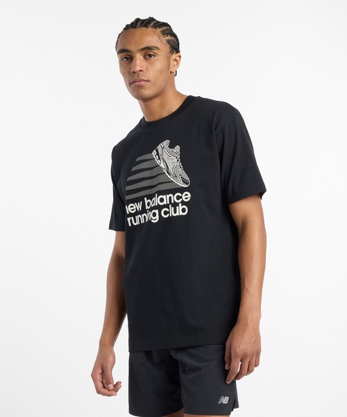 New Balance tシャツ Athletics Running Club ショートスリーブT
