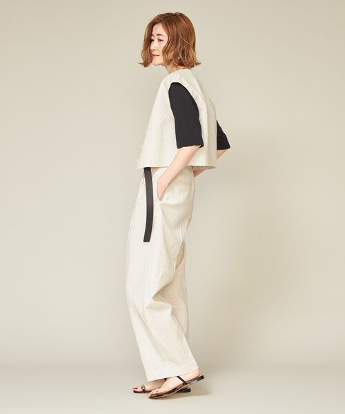 OUTLET SALE- 訳あり品など大放出 「conte」ジャガード ジレ ベスト conte レディース ZOZOTOWN : トップス