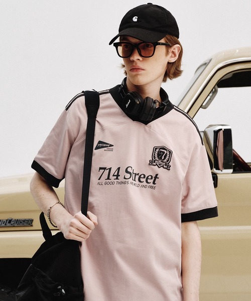 WESTBOY tシャツ ゲームシャツライクTシャツ バイカラーネック