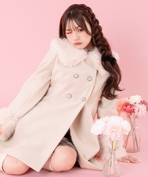 apres jour（アプレジュール） チェスターコート フリー ピンク