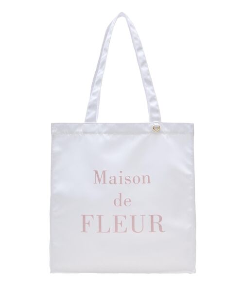 Maison de FLEUR トートバッグ ブランドロゴ発泡プリント