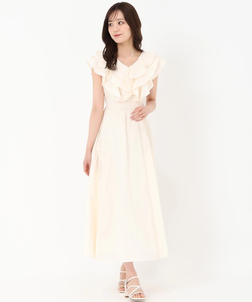 31 Sons de mode シャツワンピース 2025春夏新作 フリルカラー