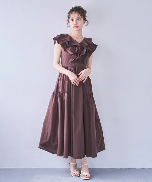 31 Sons de mode シャツワンピース 2025春夏新作 フリルカラー