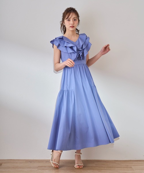 31 Sons de mode シャツワンピース 2025春夏新作 フリルカラー