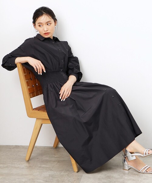 OPAQUE.CLIP 「OPAQUE.CLIP」 シャツワンピース 36 ワインレッド