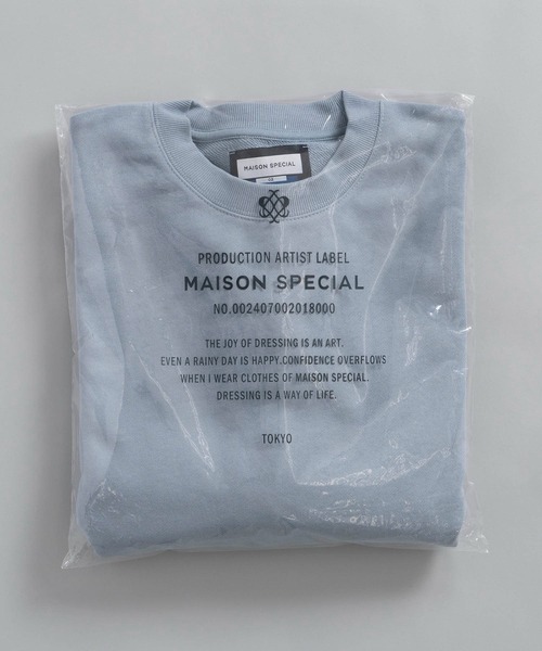 「MAISON SPECIAL」 スウェットカットソー 0 ブルー メンズ