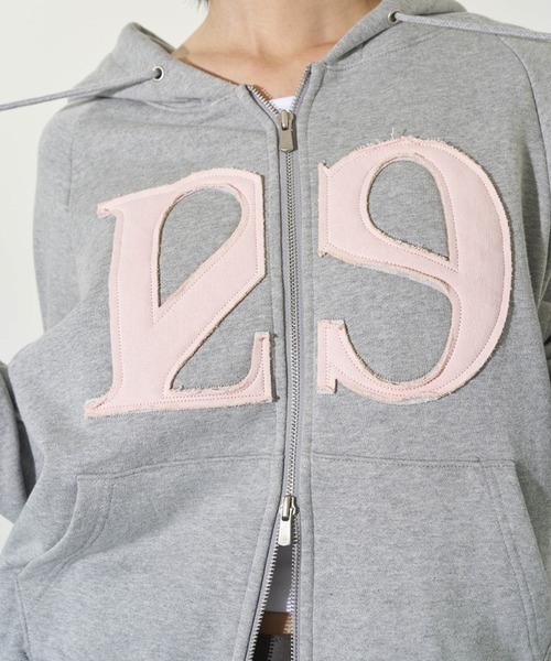 ILLIGO♡ジップアップパーカー ILLIGO パーカー 「ILLIGO」ロゴ パッチ ジップアップ LOGO