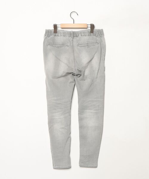 「The DUFFER of ST.GEORGE」 加工スキニーデニムパンツ LARGE グレー メンズ