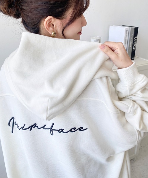 「LOULOU select」 ジップアップパーカー L オートミール レディース_画像8