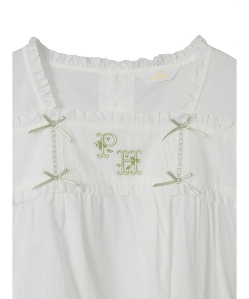 PINK HOUSE（ピンクハウス） ブラウス シャツ ロゴ刺繍ブラウス