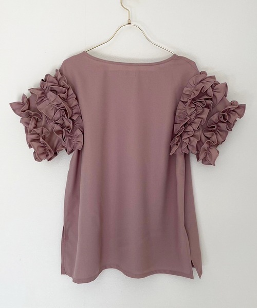 「M y u」 半袖ブラウス MEDIUM ブラック レディース_画像9