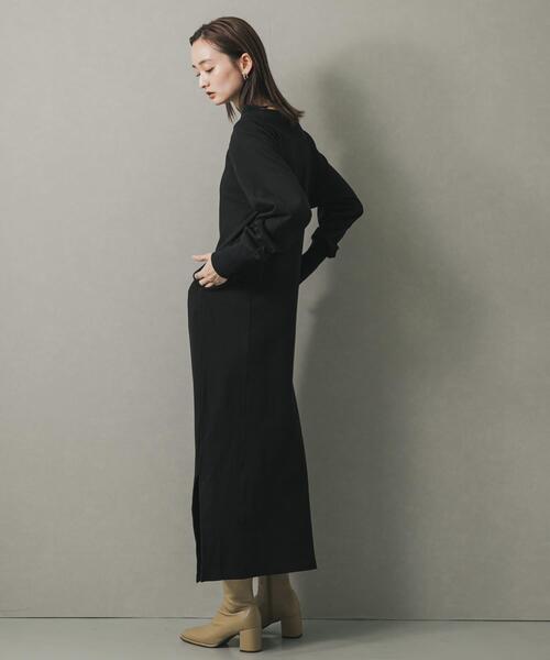 SENSE OF PLACE by URBAN RESEARCH ワンピース オフショルハーフジップ