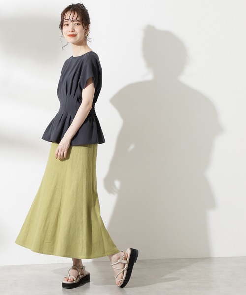 「N.(N. Natural Beauty Basic)」 半袖ブラウス MEDIUM オフホワイト レディース_画像8