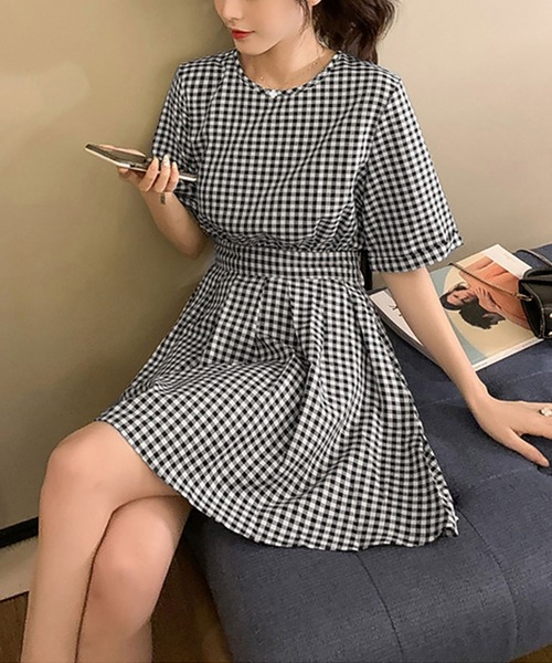 「NinaetLina」 半袖ワンピース M ブラック レディース_画像2