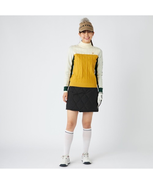 美品✨フェンディ フィラ スカート ジャージ ゆんころ着用 ズッカ ロゴ FILA GOLF スカート フィラゴルフ ゴルフウェア ワンポイント ロゴ