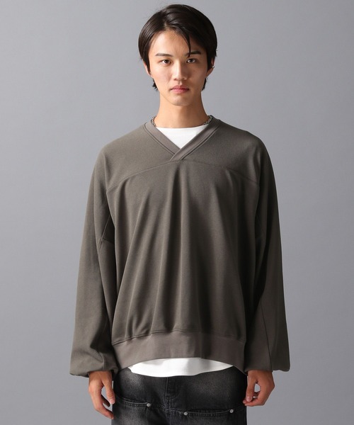 LAKOLE（ラコレ） トレーナー スウェット ドルマンVネックプルオーバー