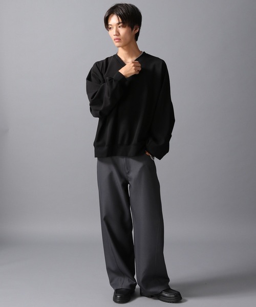 LAKOLE（ラコレ） トレーナー スウェット ドルマンVネックプルオーバー