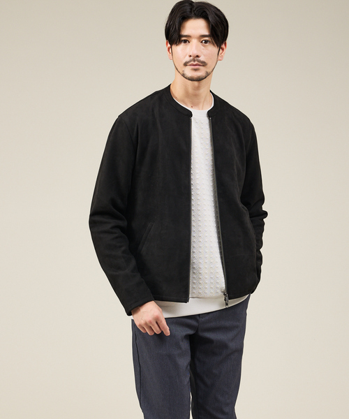 ABAHOUSE GRAY 革ジャン ライダース 「スエードライク」シングル