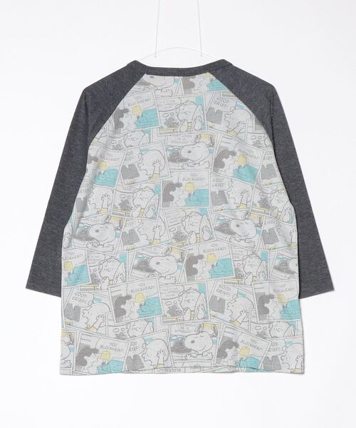 [PEANUTS] трикотажный джемпер с длинным рукавом L серый женский 