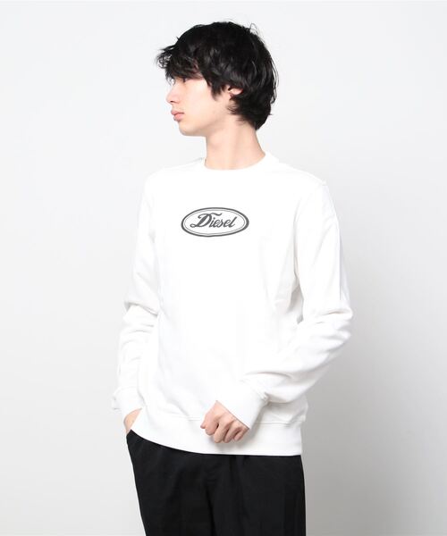 DIESEL（ディーゼル） スウェットカットソー X-SMALL ホワイト メンズ