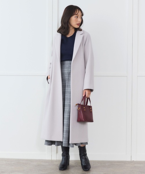 Sirin コート アウター 「PECOLAMB」 ウールメルトンガウンコート