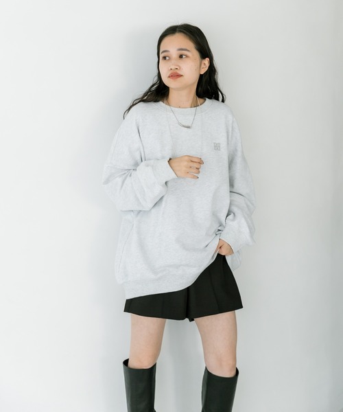「mystic」 スウェットカットソー FREE ライトグレー レディース_画像7