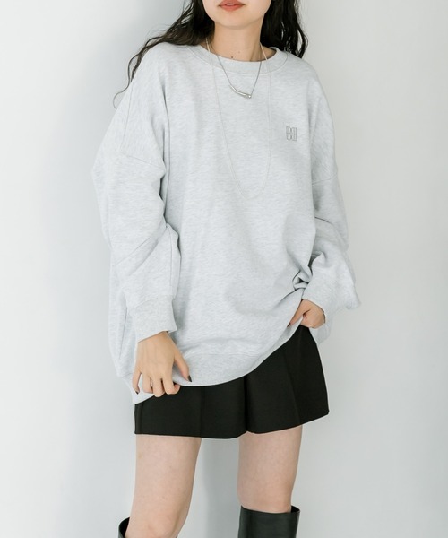 「mystic」 スウェットカットソー FREE ライトグレー レディース_画像8
