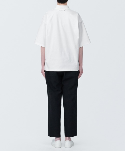 「無印良品」 半袖ポロシャツ X-SMALL オフホワイト メンズ_画像5