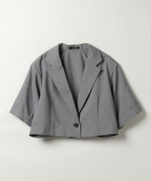 JEANASIS（ジーナシス） テーラードジャケット FREE グレー レディース