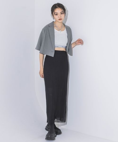 JEANASIS（ジーナシス） テーラードジャケット FREE グレー レディース