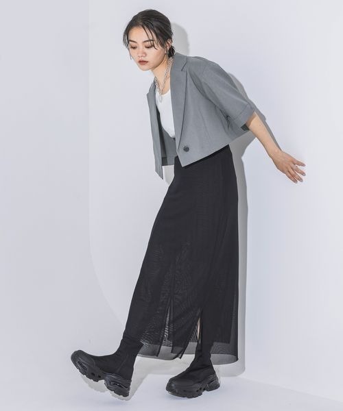 JEANASIS（ジーナシス） テーラードジャケット FREE グレー レディース