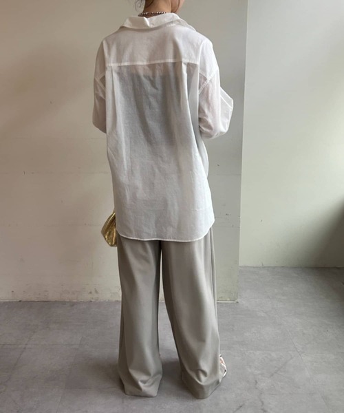 「SHENERY」 パンツ 36 チャコールグレー レディース_画像3