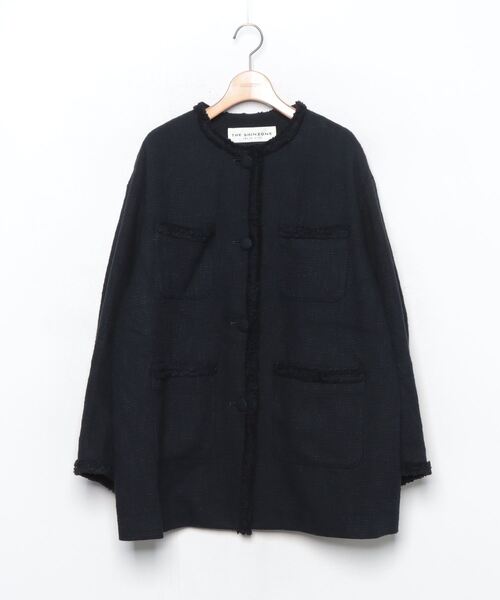 シンゾーン コート 34 THE SHINZONE（ザ シンゾーン） ノーカラーコート 34 ネイビー