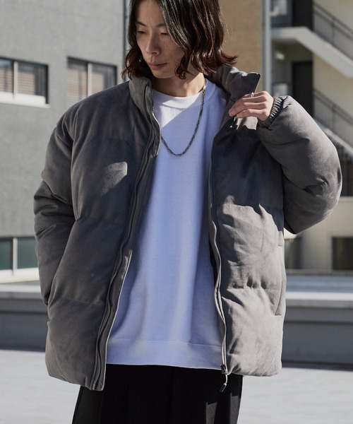 Theater code ダウンジャケット ダウン Spindle-Trimmed Faux Suede