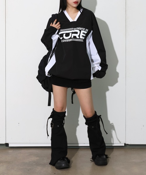 「FOLLOWIN」 ブルゾン FREE ネイビー レディース_画像3