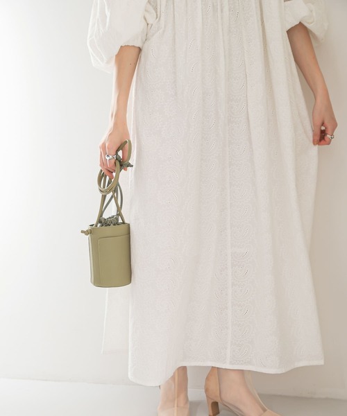 「KBF」 長袖ワンピース ONE ブルー系その他 レディース_画像8