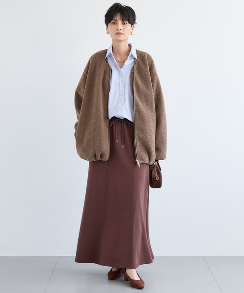 「BARNYARDSTORM」 ノーカラーコート FREE ブラウン レディース_画像6