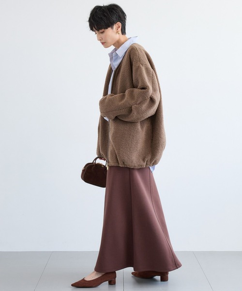 「BARNYARDSTORM」 ノーカラーコート FREE ブラウン レディース_画像7