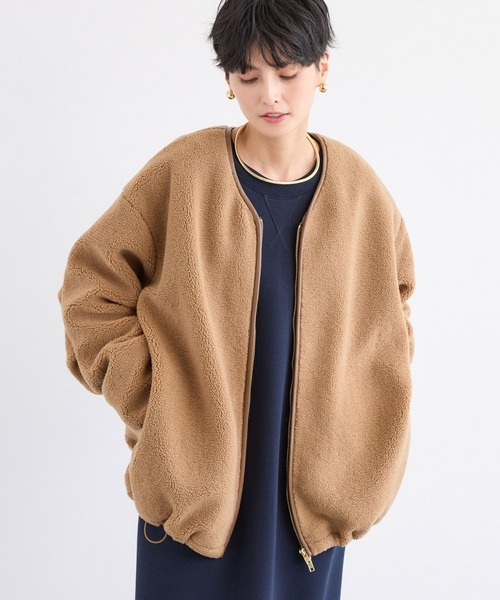 「BARNYARDSTORM」 ノーカラーコート FREE ブラウン レディース_画像9