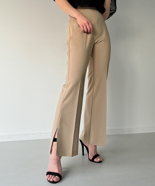 gla ベージュ スラックス サイズ46 JUNOAH（ジュノア） スラックス X-LARGE グレイッシュベージュ