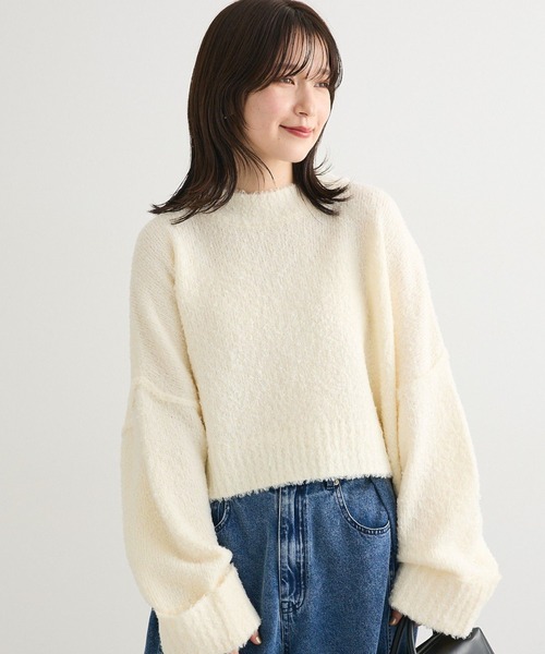 ブークレワイドボーダーニット Green Parks（グリーンパークス） ニット セーター ・Petit Fleur