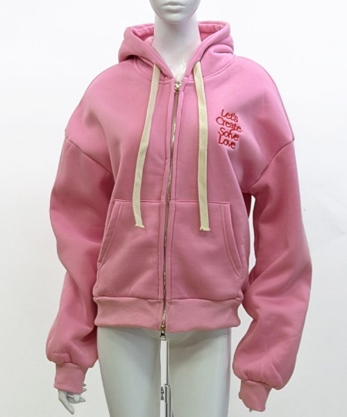 REMUR パーカー 刺繍ロゴダブルジップパーカー レディース : ZOZOTOWN