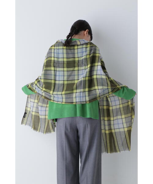 「Glen Prince」 ストール フリ- オレンジ レディース_画像2