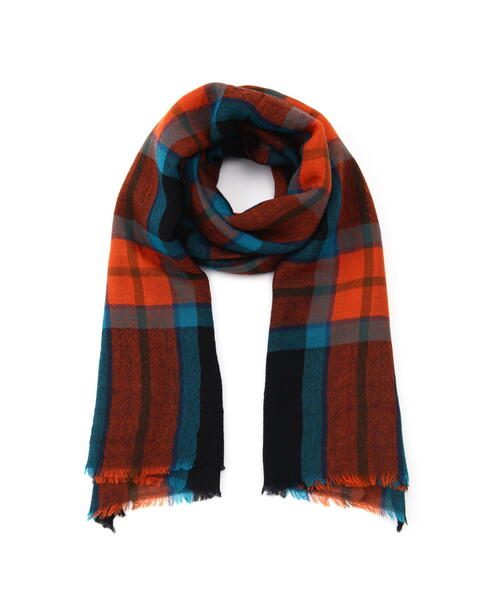 「Glen Prince」 ストール フリ- オレンジ レディース_画像6