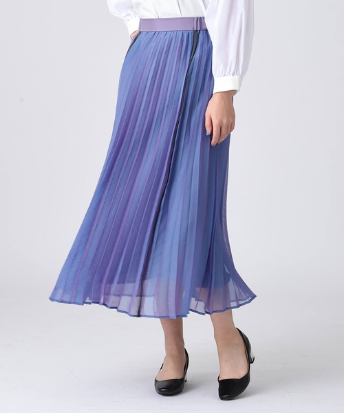 「RAW FUDGE」 プリーツスカート M ベージュ レディース_画像5