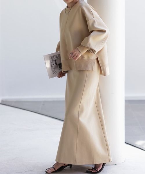 「HUG.U」 長袖カットソー FREE ブラック レディース_画像2