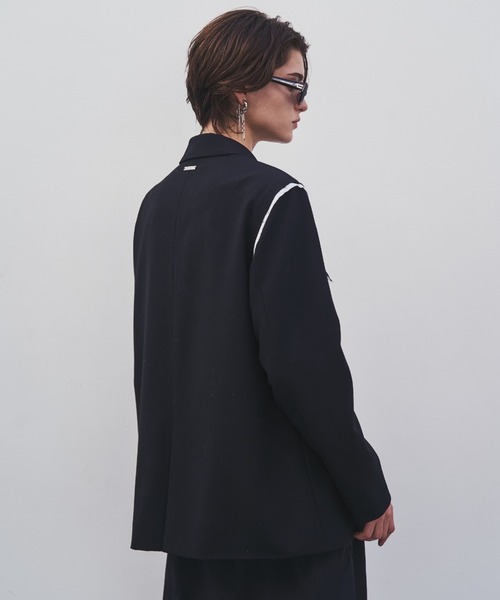 ジャケット テーラードジャケット OUTLINE TAILORED  JACKET/アウトラインテーラードジャケット レディースの画像