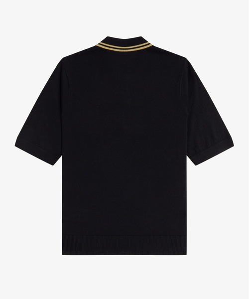 ポロシャツ ポロ Tipped Knitted Shirt／ティップラインニットポロシャツ レディースの画像