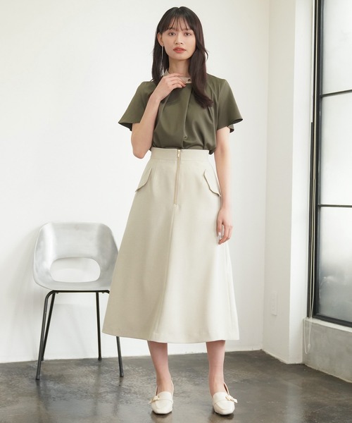 「TRUDEA」 スカート LARGE ベージュ レディース_画像8